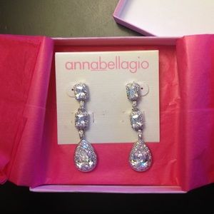 Tatiana Cubic Zirconia Earrings by Anna Bellagio